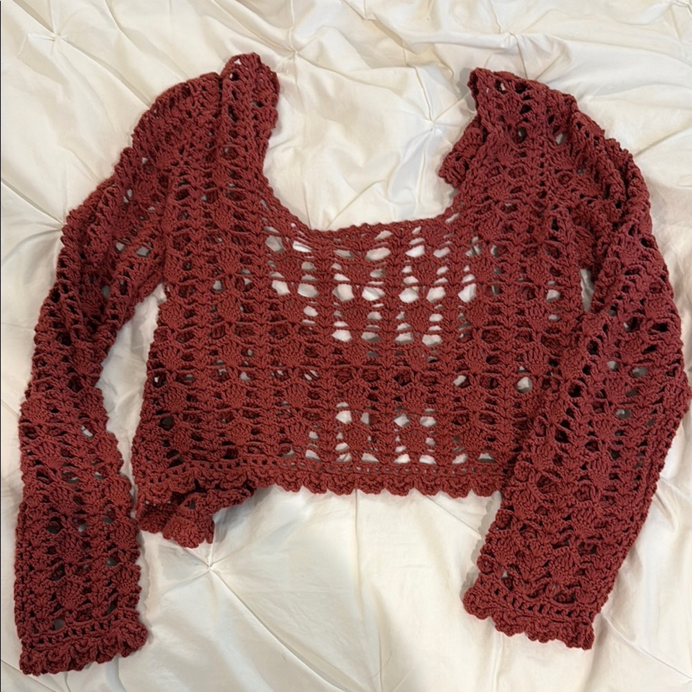 Crochet Knit Tularosa Top
